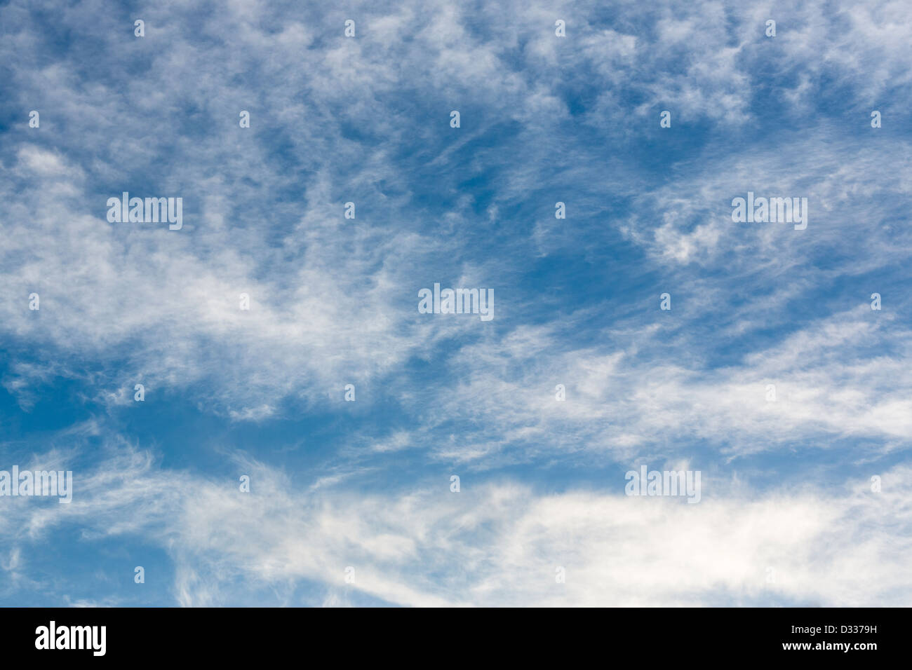 Sky background with various white clouds formations Stock Photo - Alamy