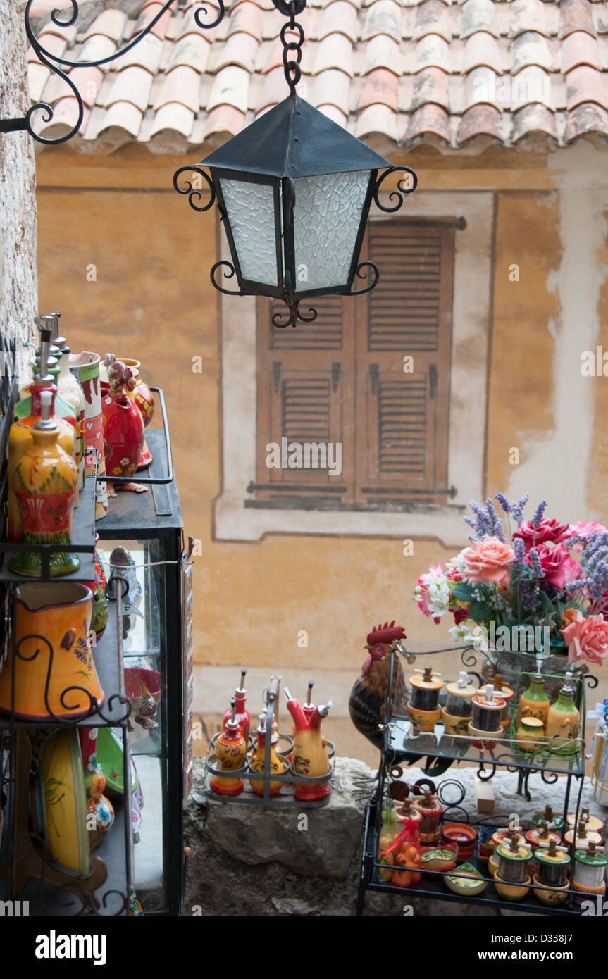 Medieval town of Eze Provence France Stock Photo