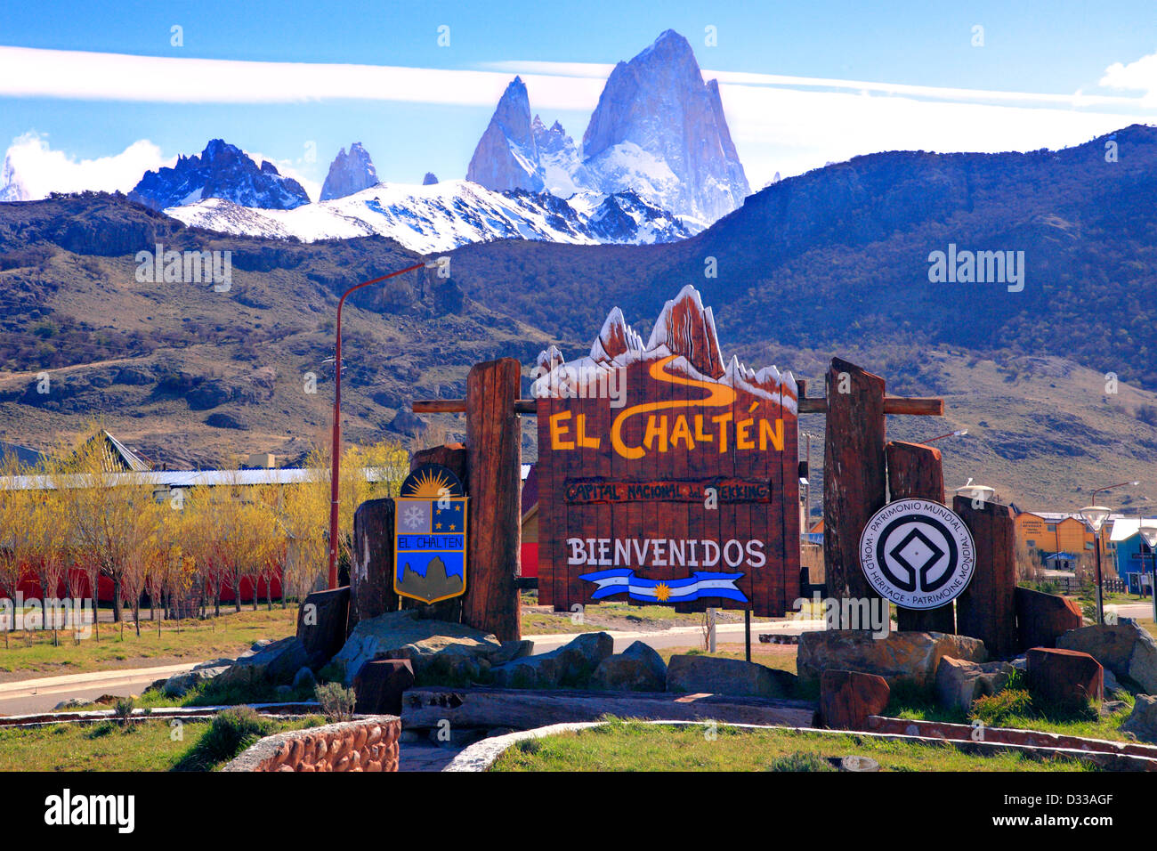 El Chalten, Santa Cruz, Patagonia Argentina Stock Photo