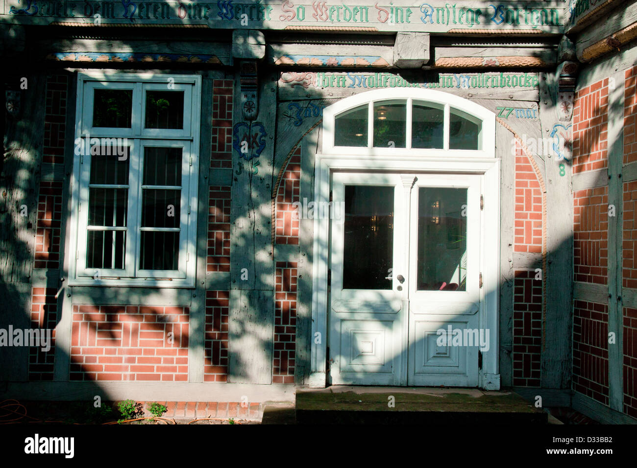 Details of halftimbered house, Verden an der Aller Germany Stock Photo