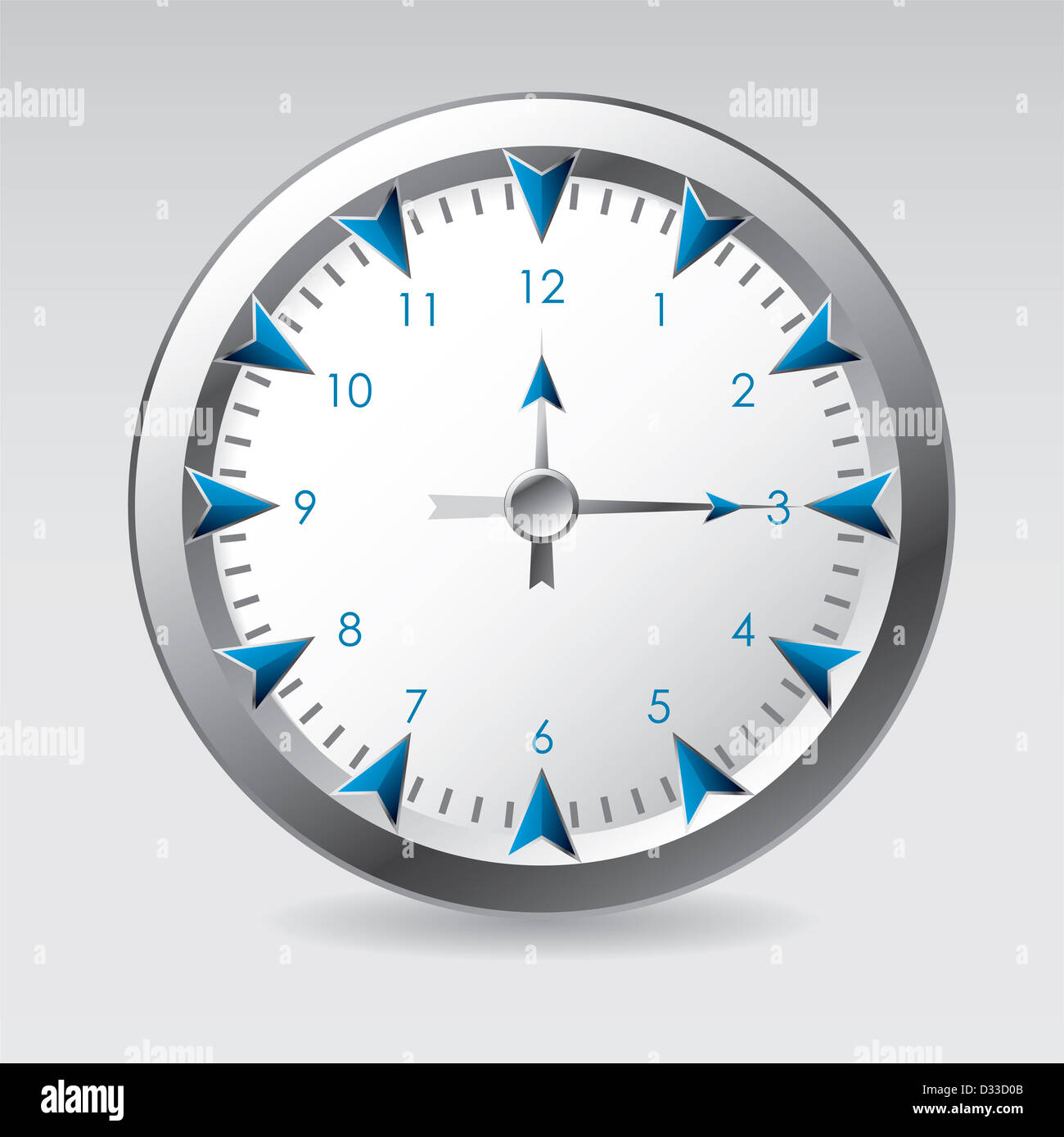 vector illustration of a clock Stock Photo Alamy