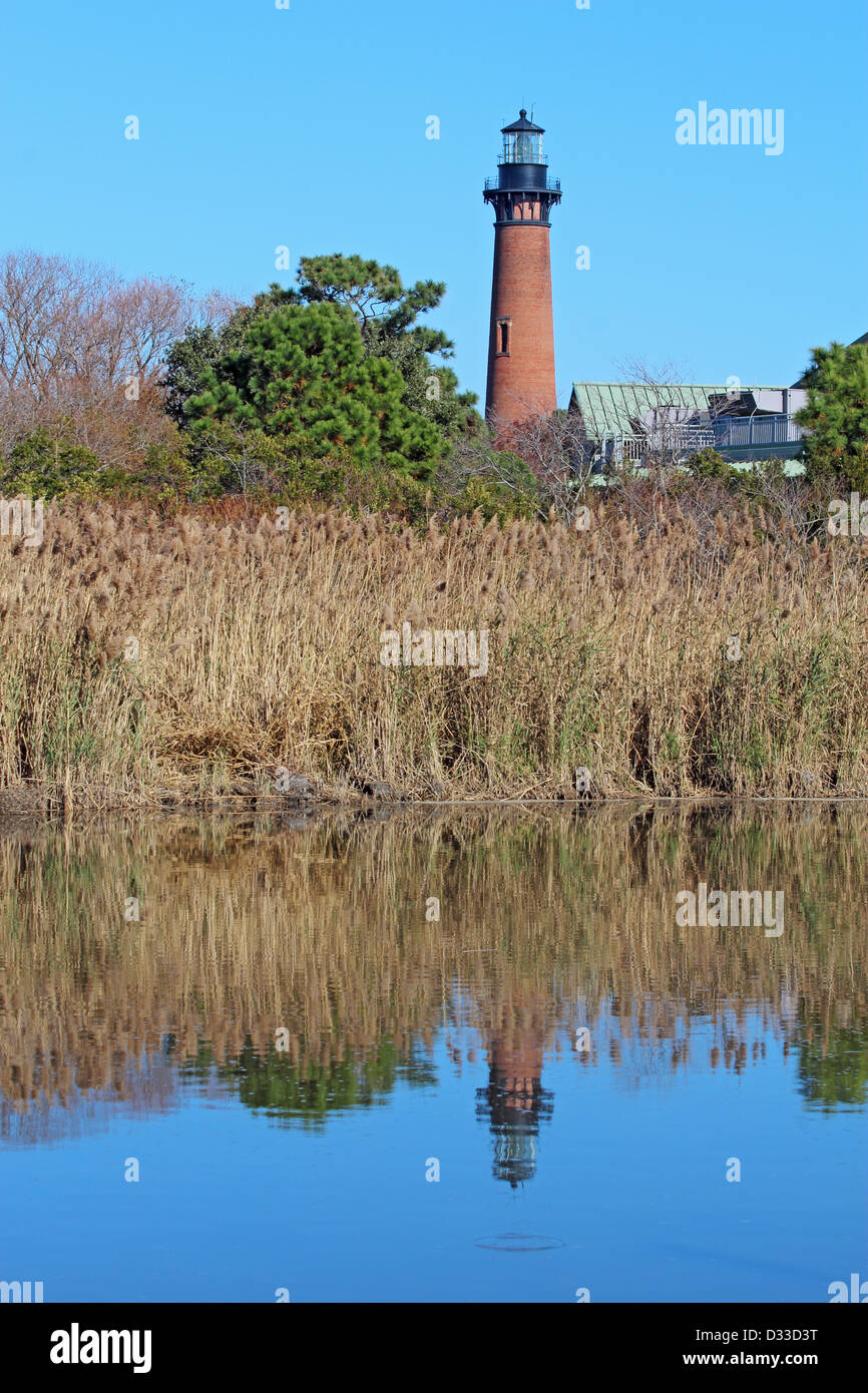 The Currituck Beach Lighthouse near Corolla, North Carolina vertical