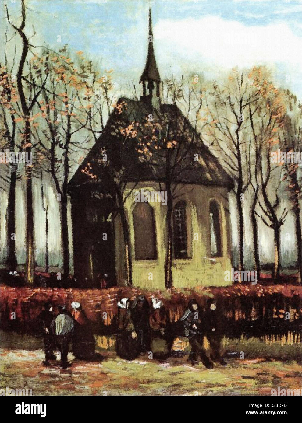 Vincent van Gogh Congregation Leaving the Reformed Church in Nuenen. 1884. Van Gogh Museum