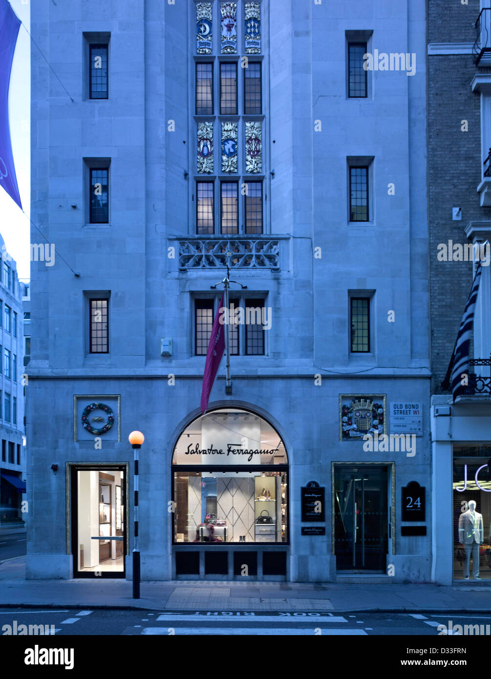 Salvatore Ferragamo Bond Street, London, United Kingdom. Architect: MPA Architects, 2012. Stock Photo