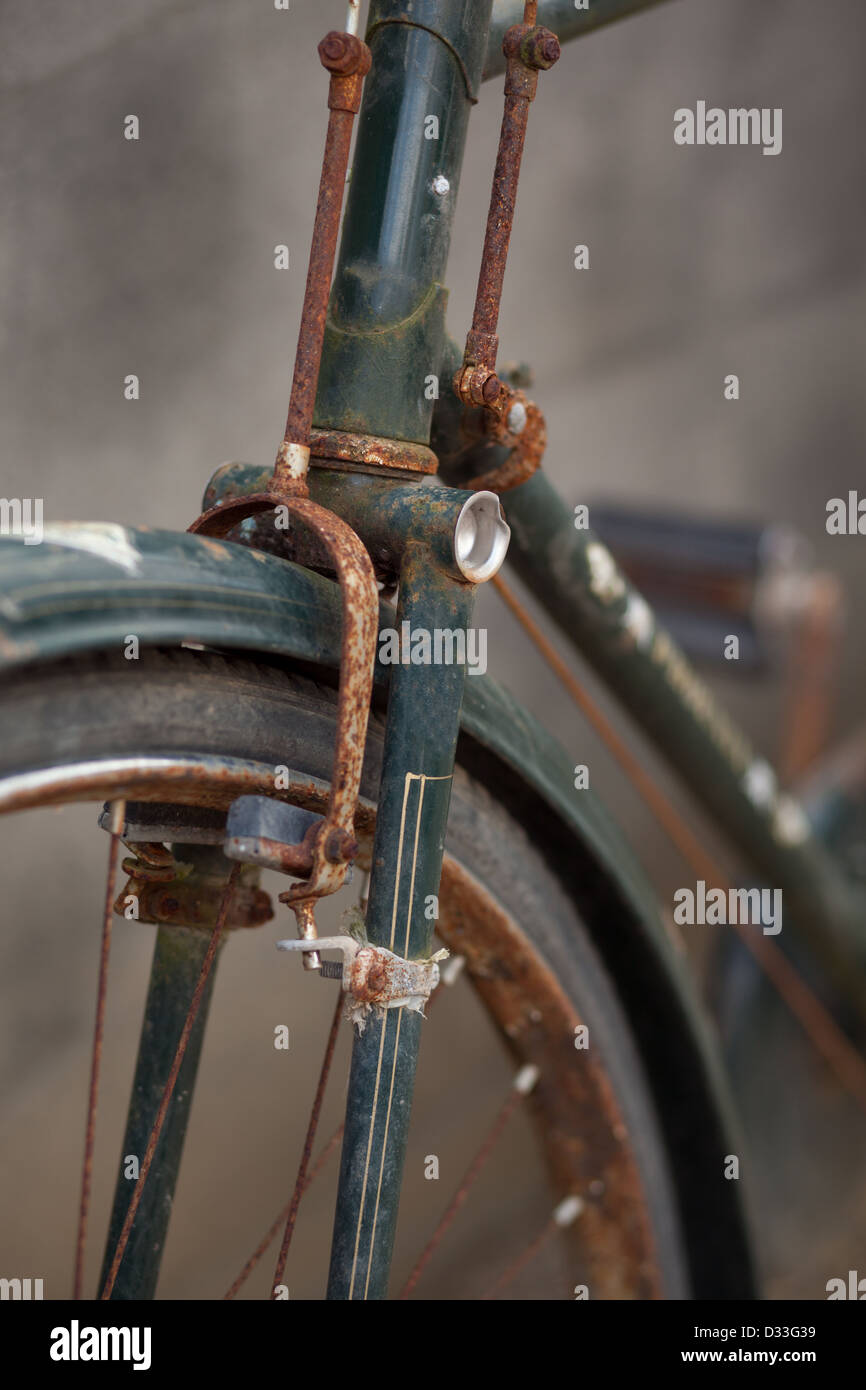 detail of a old bike Stock Photo - Alamy