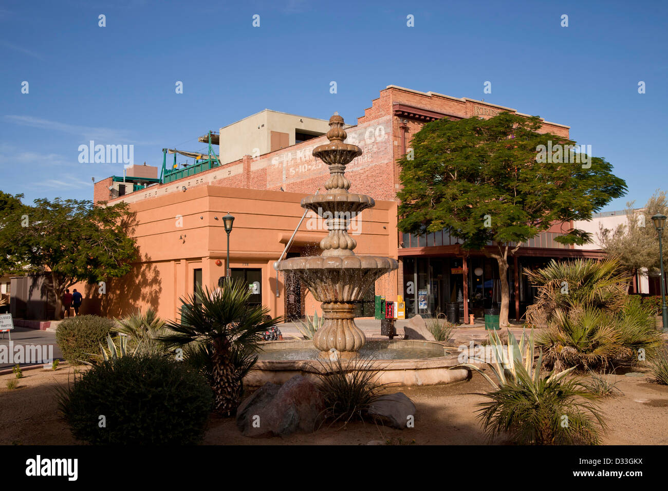 fountain at downtown Yuma, Arizona, United States of America, USA Stock Photo