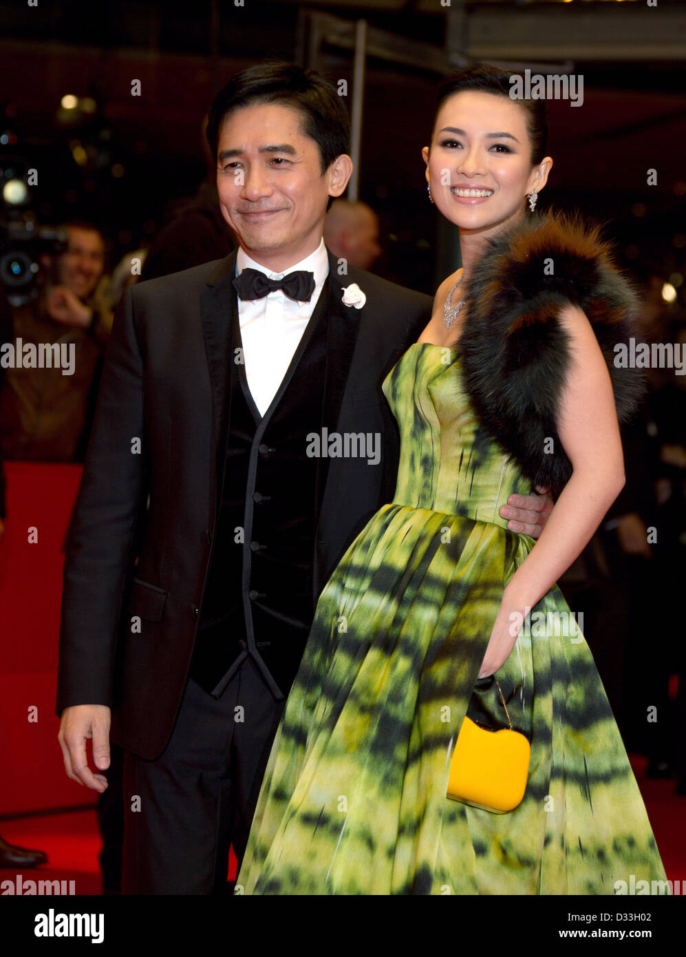 Actors Tony Leung Chiu Wai and Zhang Ziyi (r) pose at the premiere of ...