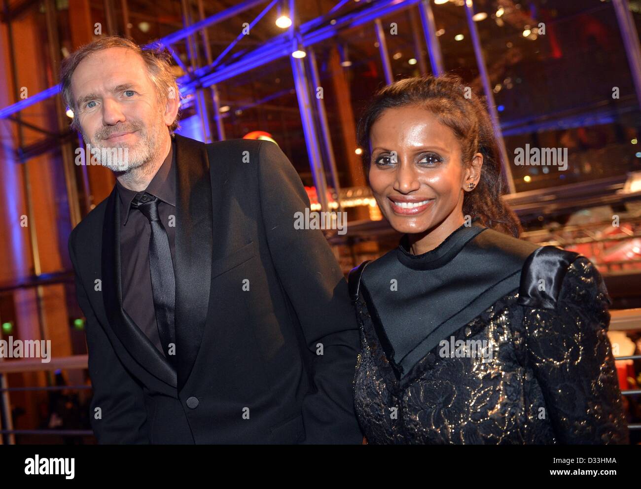 Dutch photographer Anton Corbijn and guest attend the opening party after the premiere of the movie 'The Grandmaster' ('Yi dai zong shi') during the 63rd annual Berlin International Film Festival, in Berlin, Germany, 07 February 2013. The movie has been selected as the opening film for the Berlinale and is running in the offical section out of competition. Photo: Britta Pedersen/dpa Stock Photo