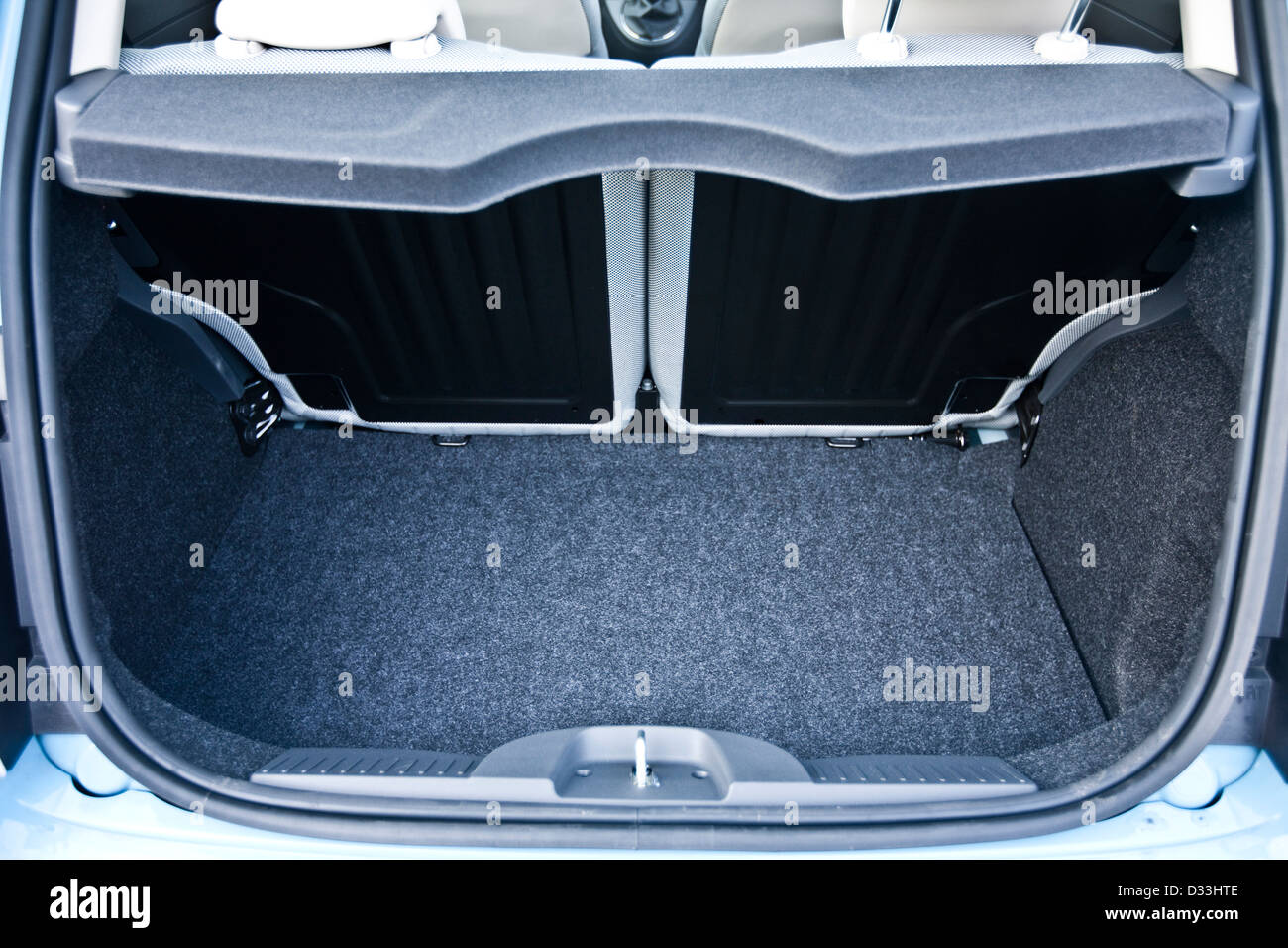 Boot space in the Fiat 500 Twin Air, Winchester, UK, 22 11 20110 Stock Photo