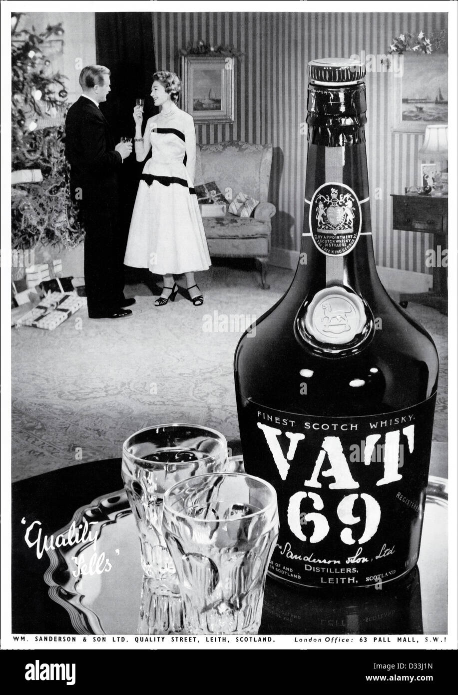 Vat69 whisky whiskey alcohol hi-res stock photography and images