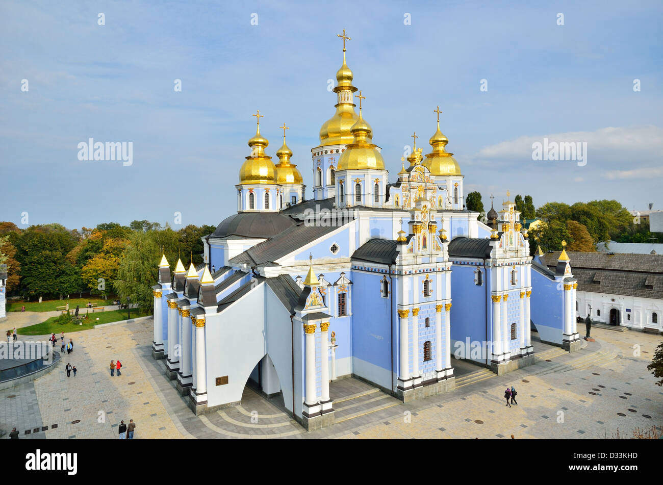 Saint Michael Golden topped Cathedral in Kiev Stock Photo