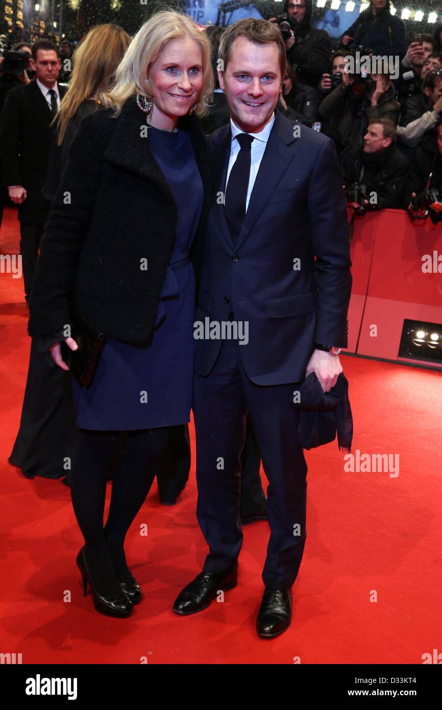 Daniel Bahr, wife Judy Witten attend 'The Grandmaster' Premiere during the 63rd Berlinale International Film Festival 2013 at Berlinale Palast on February 7, 2013 in Berlin, Germany. Stock Photo