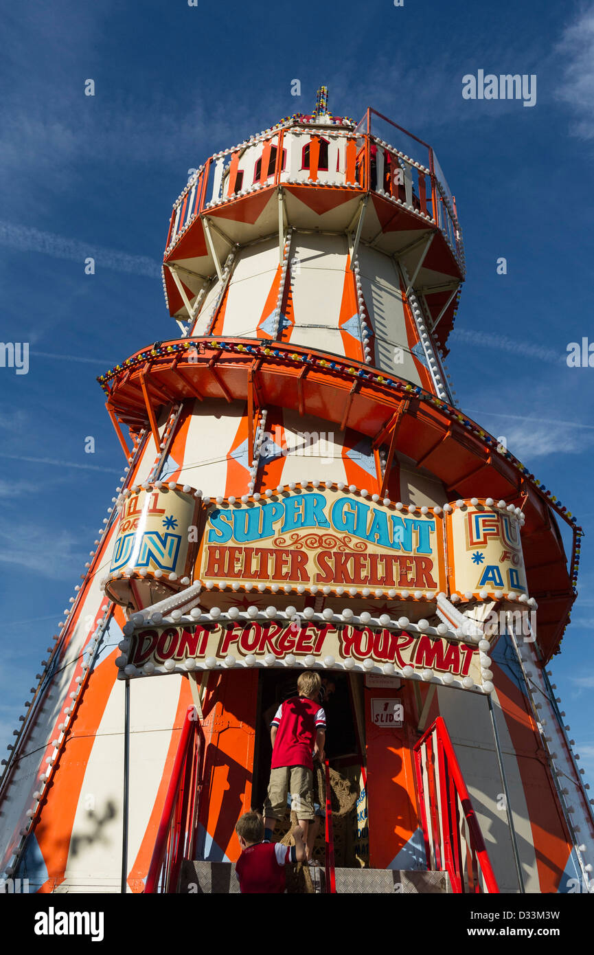 A traditional Helter Skelter, UK Stock Photo