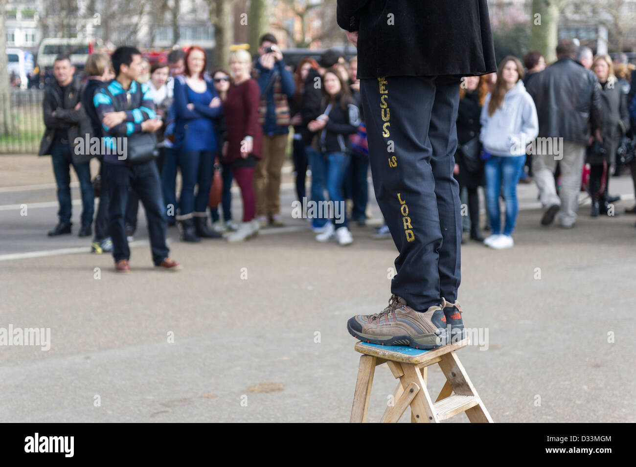 Speakers Corner in Hyde Park in London Stock Photo Alamy