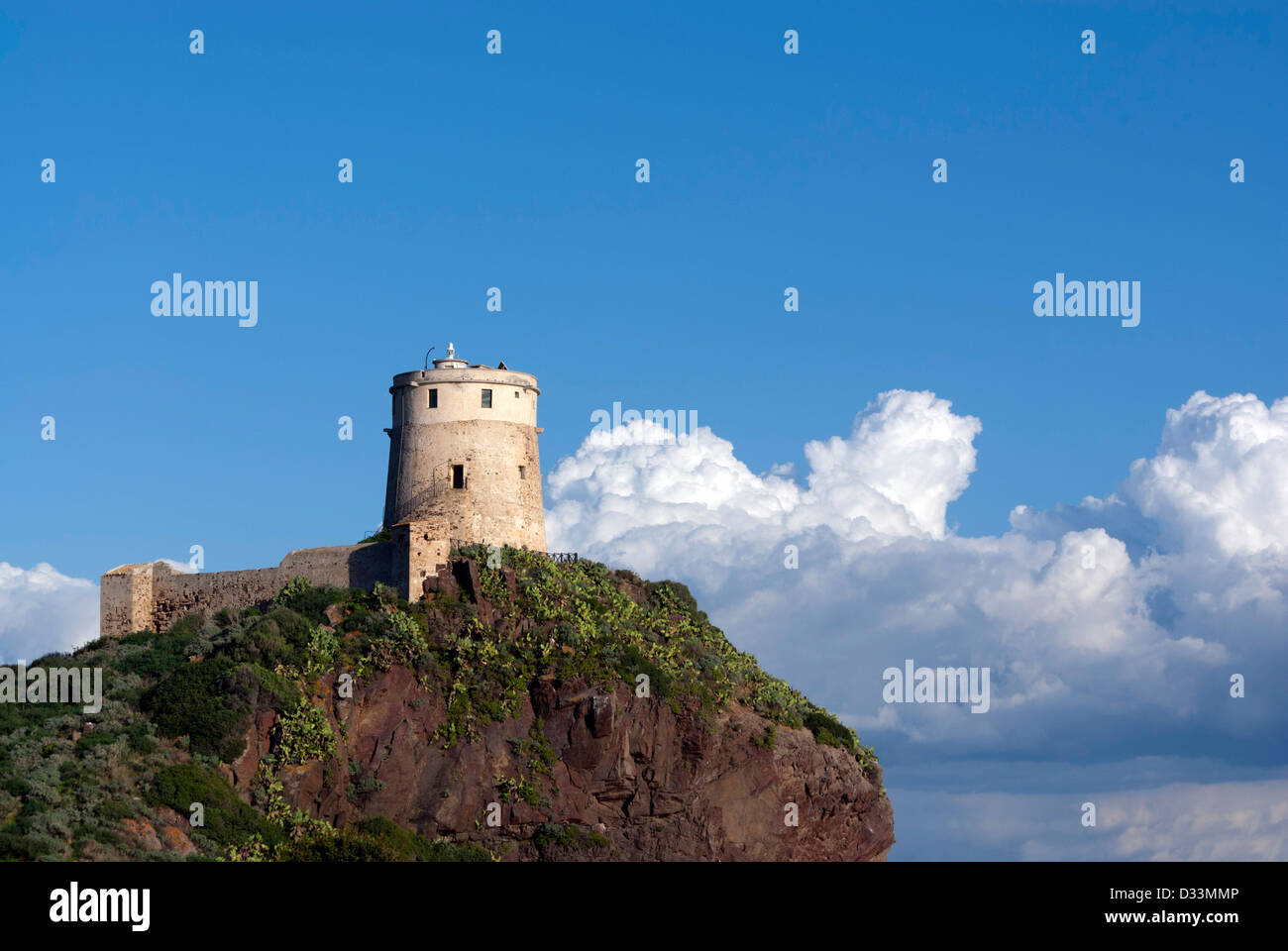 Torre di Coltellazzo, Nora, Pula, near Cagliari, Sardinia Stock Photo