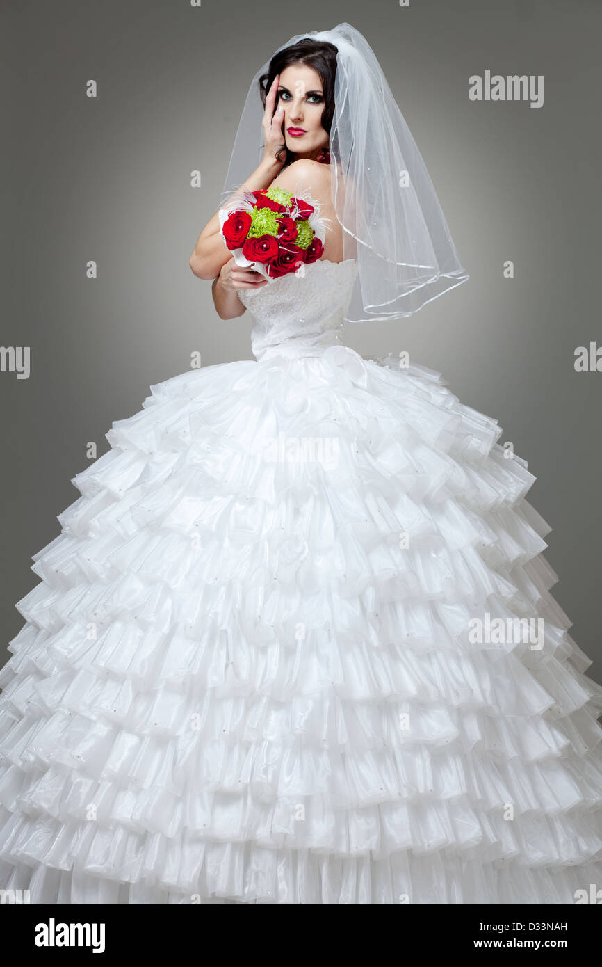 bride in white