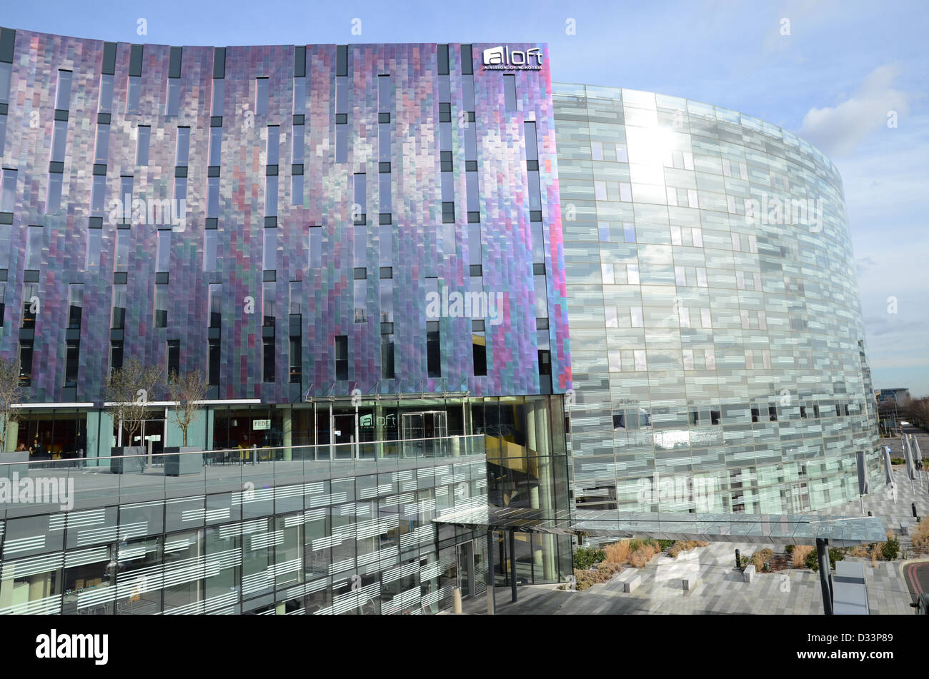 The Aloft Hotel next to the Excel Exhibition Centre in London's