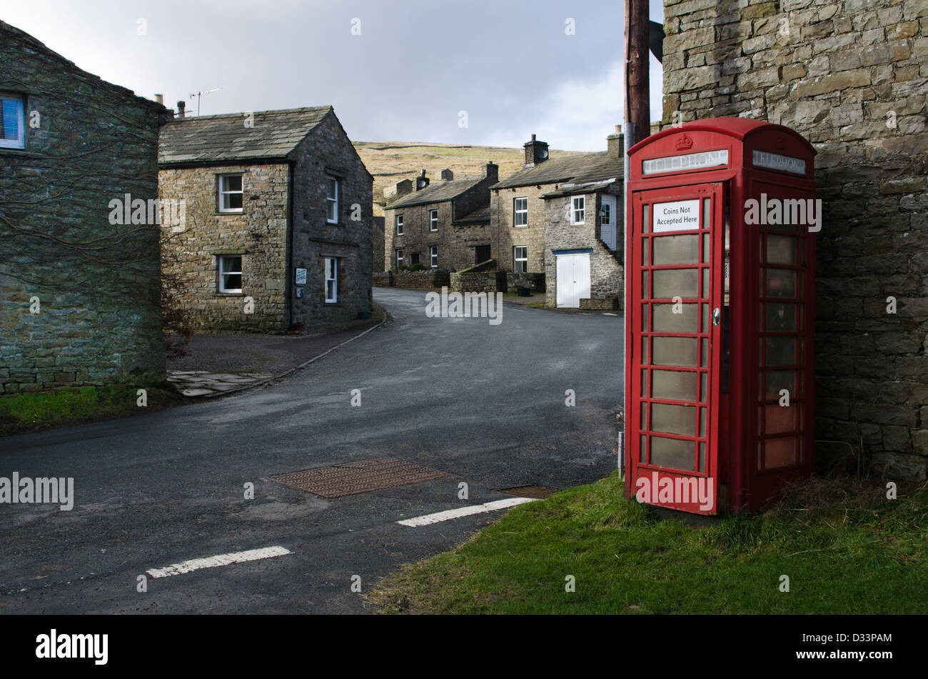 The village of Thwaite in Swaledale in the Yorkshire Dales, UK Stock