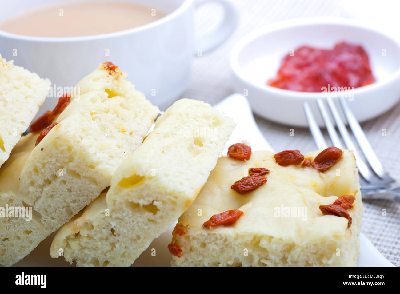 Chinese food sponge corn cake Stock Photo Alamy