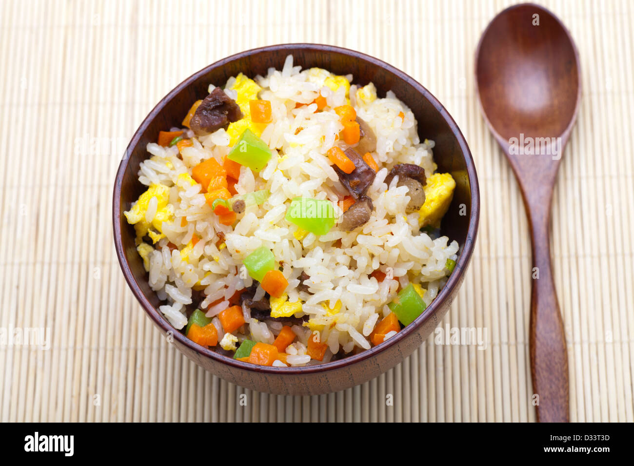 Bowl of fried rice Stock Photo - Alamy