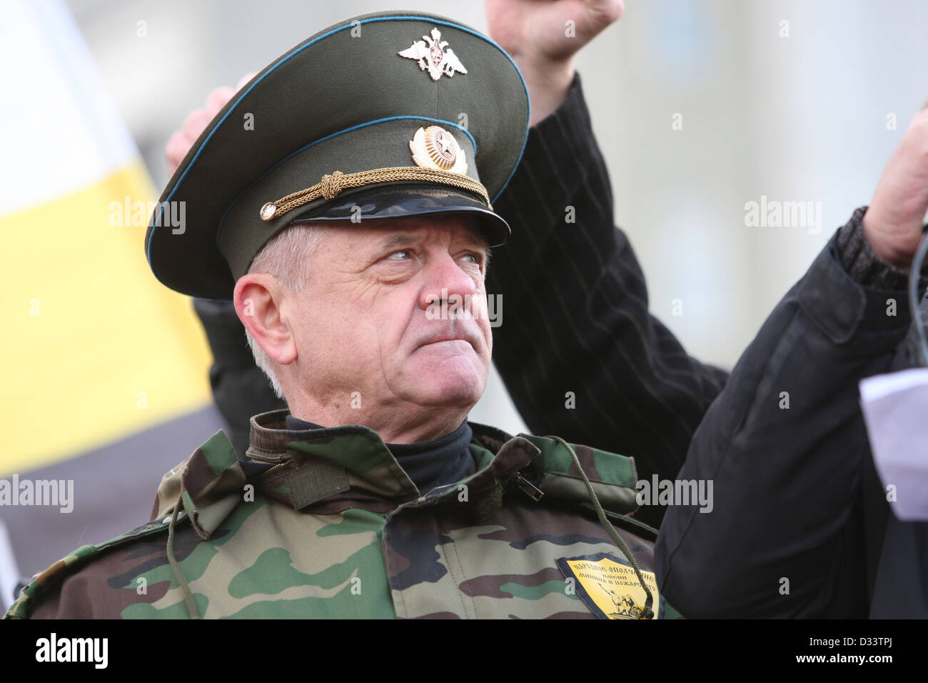 Former intelligence officer Vladimir Kvachkov sentenced to 13 years in prison for masterminding an armed rebellion Stock Photo