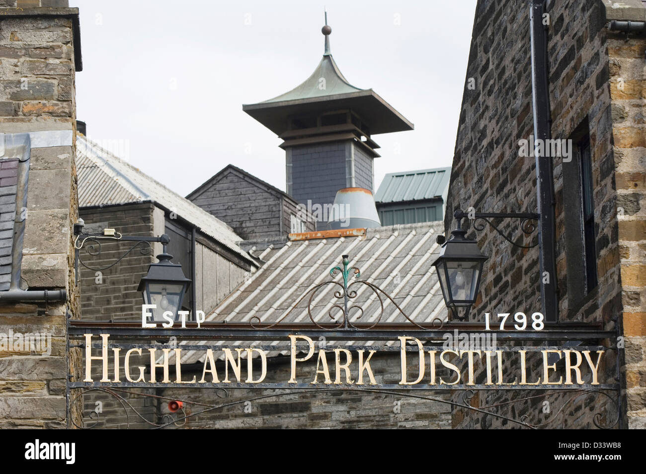 Highland Park whisky distillery, Orkney Islands, Scotland, UK Stock