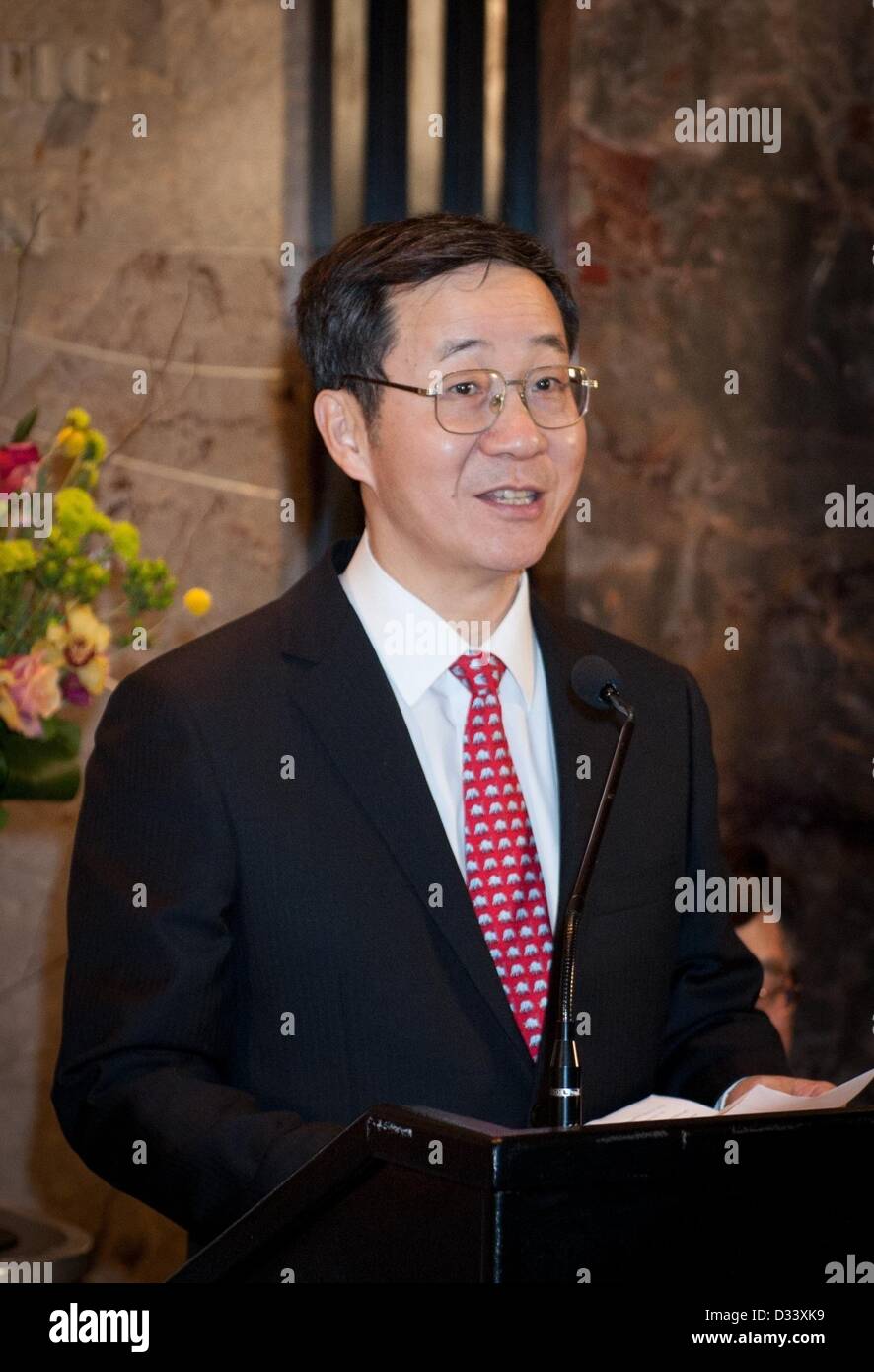 New York Usa 8th February 2013 Ambassador Sun Guoxiang Consul New York Usa 8th February 2013 Ambassador Sun Guoxiang Consul