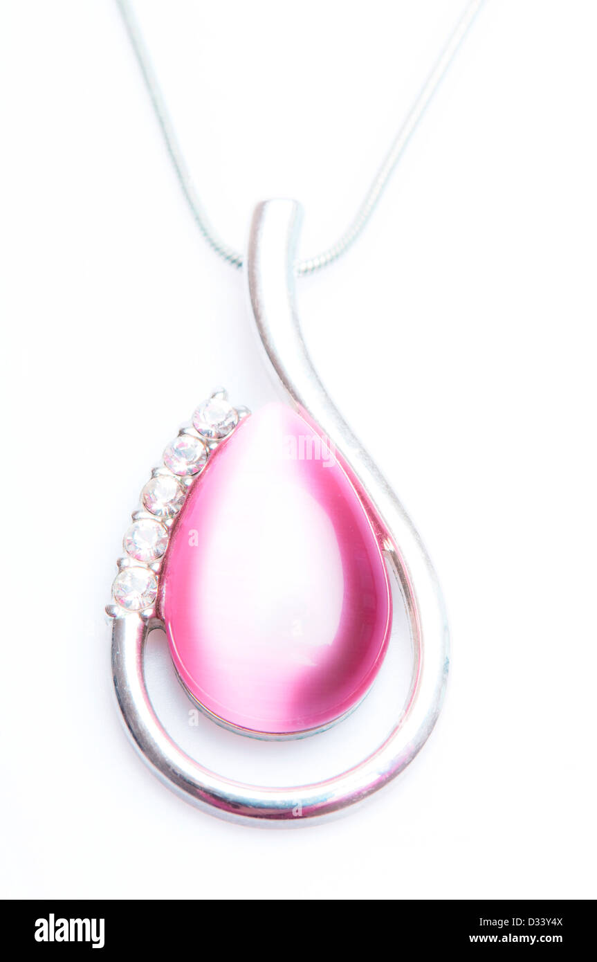 modern pink pendant jewel Stock Photo Alamy