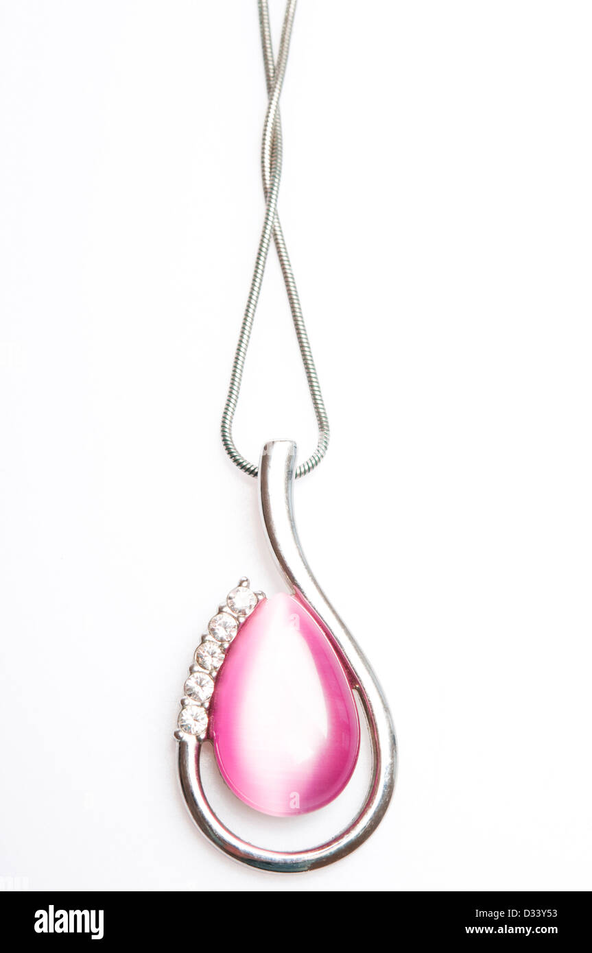 modern pink pendant jewel Stock Photo Alamy