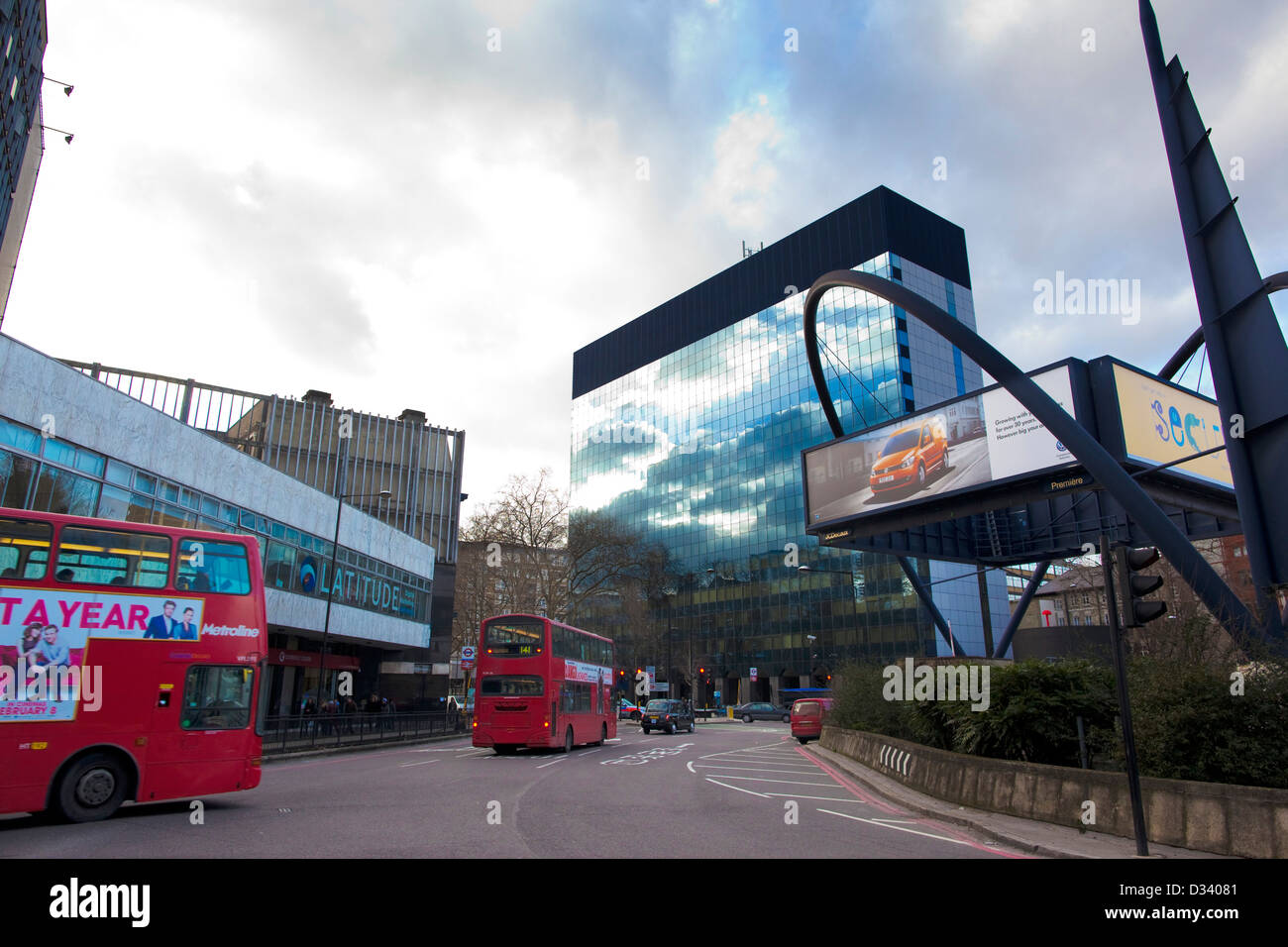 Silicon Roundabout in the heart of Tech City, East London's web-based technical hub, London, England, UK Stock Photo