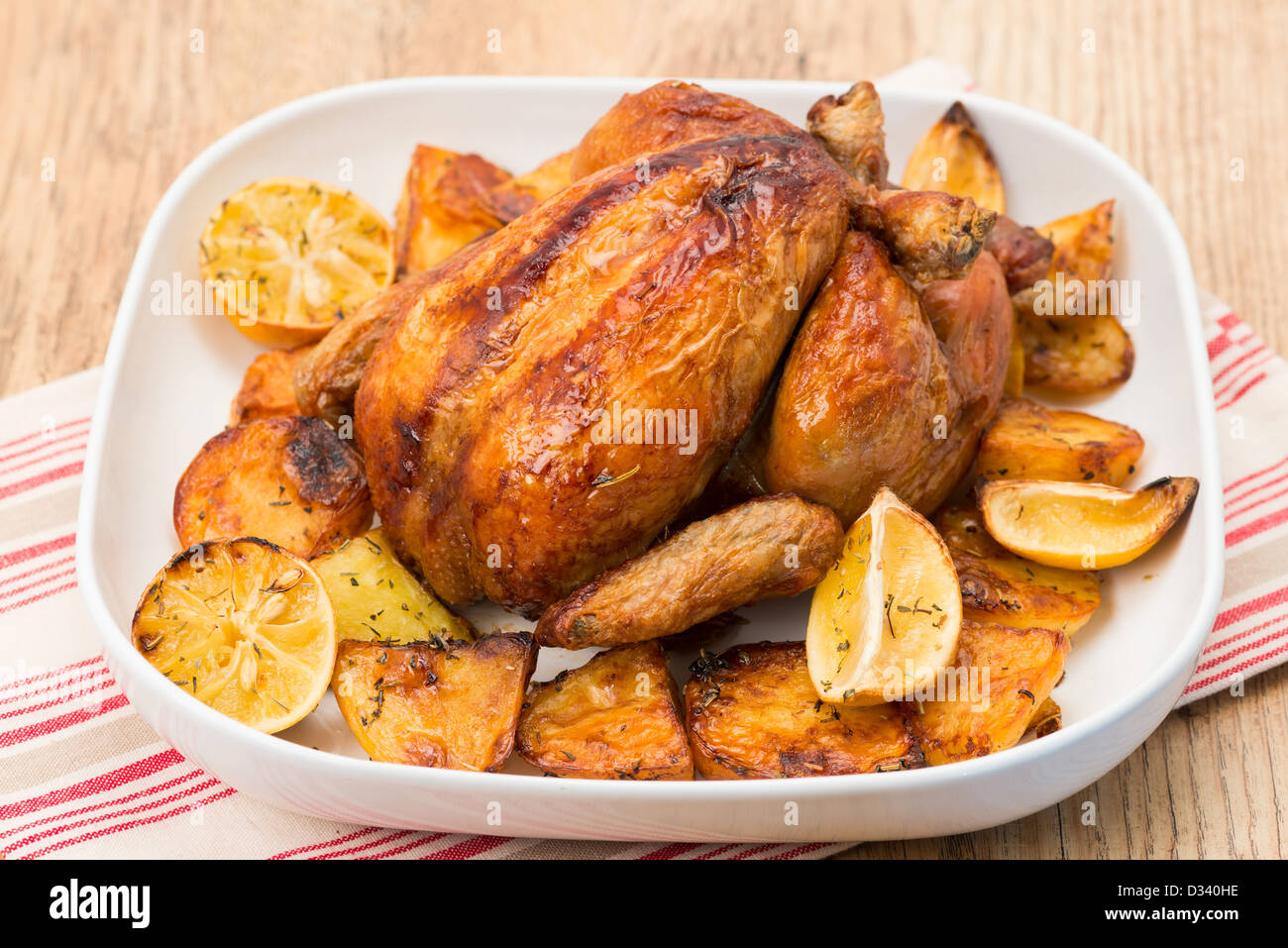 Roast chicken roast potato hires stock photography and images Alamy