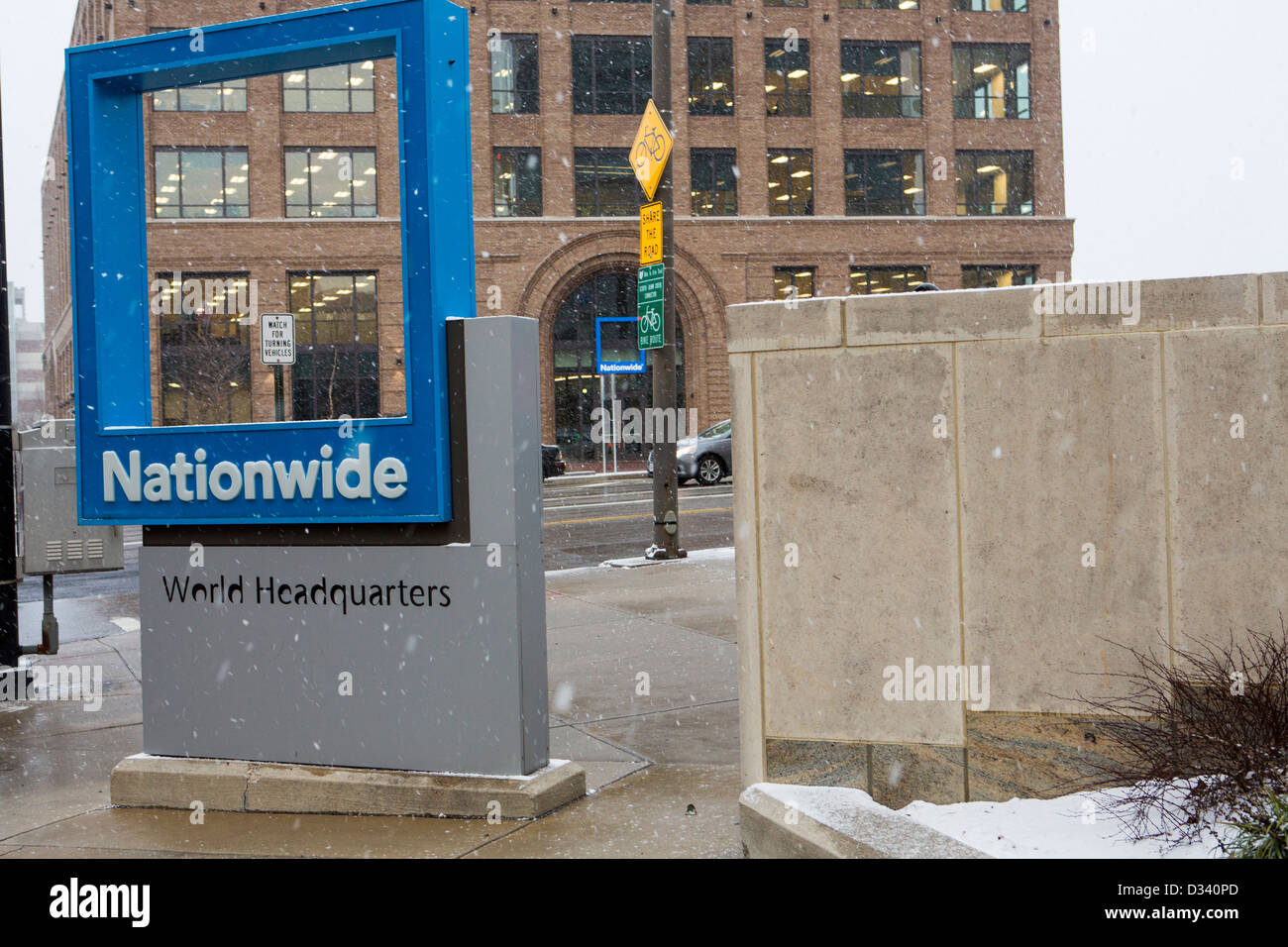 The headquarters of Nationwide Mutual Insurance Company. Stock Photo