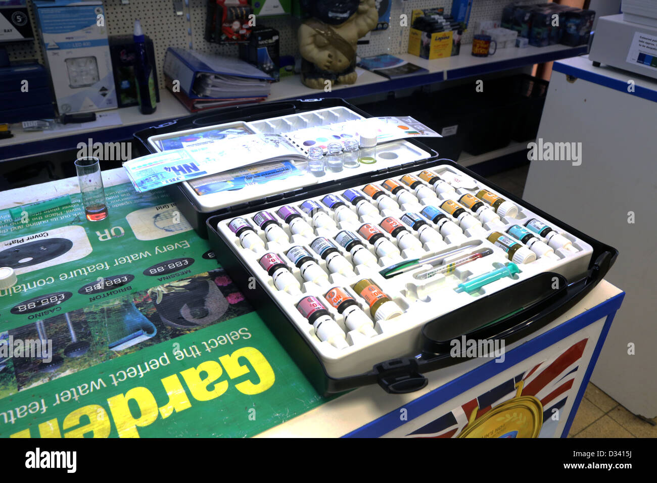 Water Testing Kit In Maidenhead Aquatics Shop England Stock Photo Alamy