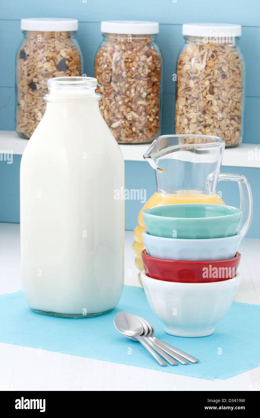 beautiful country kitchen breakfast Stock Photo - Alamy