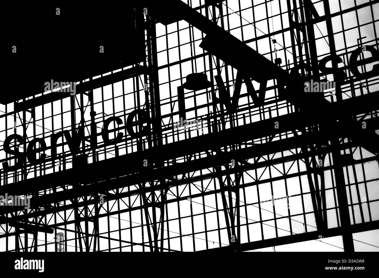 Steel scaffolding Stock Photo