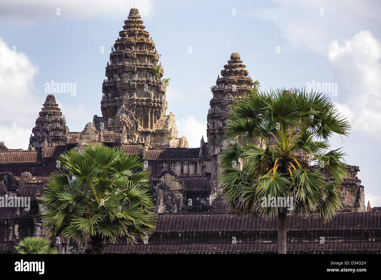 Angkor wat temple in Cambodia Stock Photo
