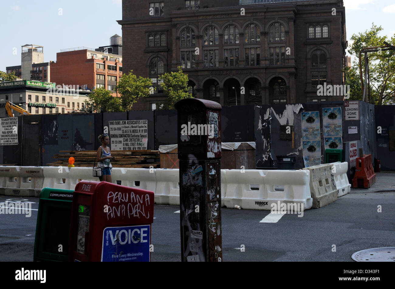 The Cooper Union Building in the East Village neighborhood of Manhattan