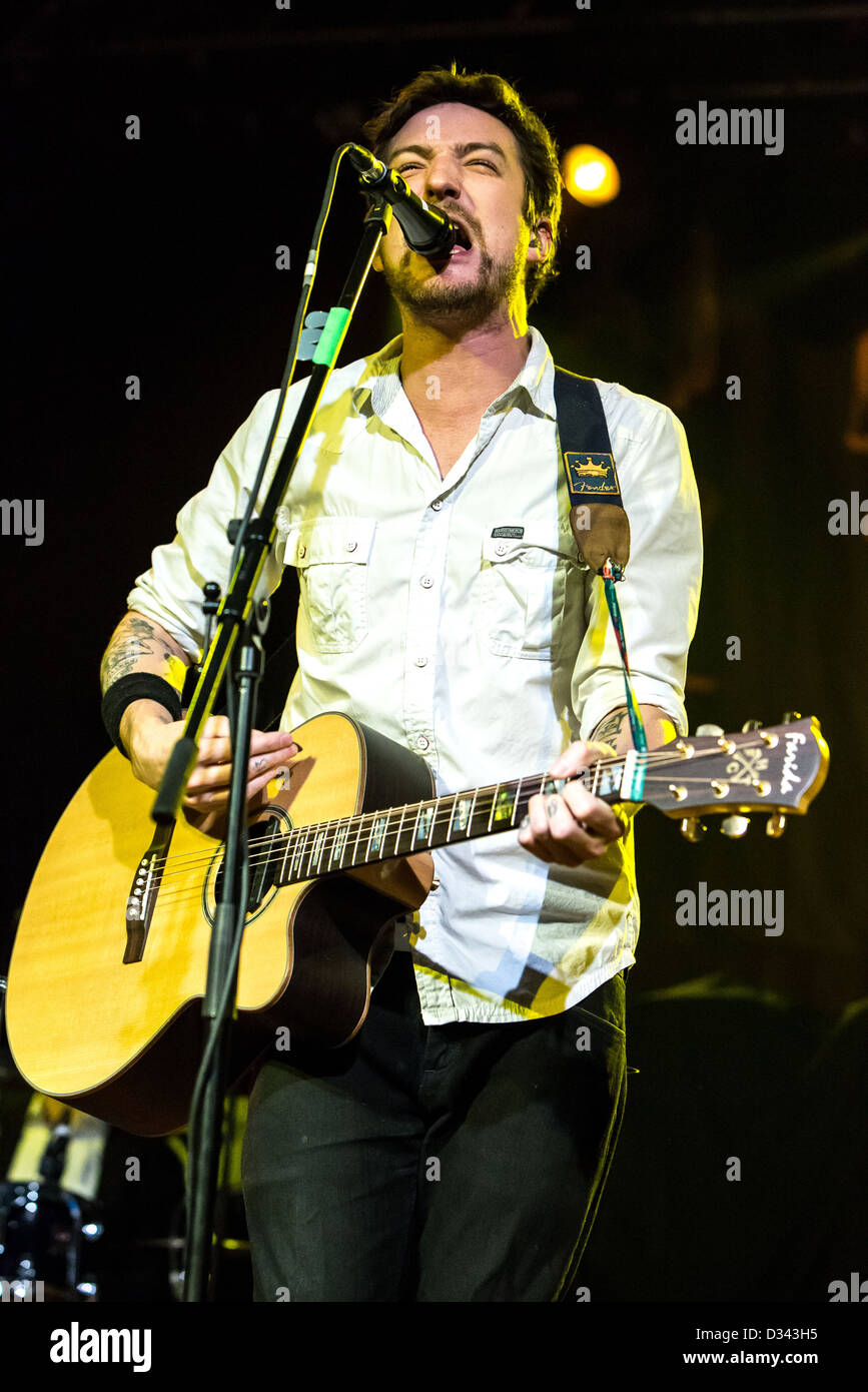 February 06, 2013 Frank Turner, english folk/punk singer performs at