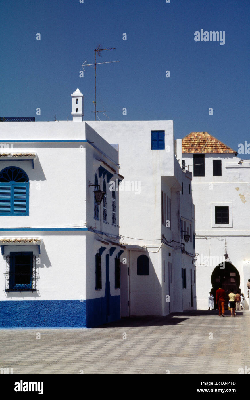 House in medina Asilah Morocco Stock Photo Alamy