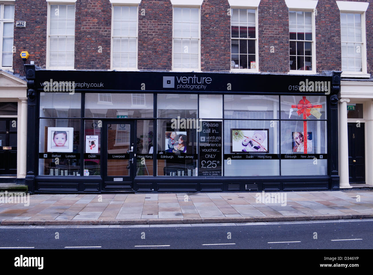 Venture Photography shop front in Rodney Street, Liverpool Stock Photo