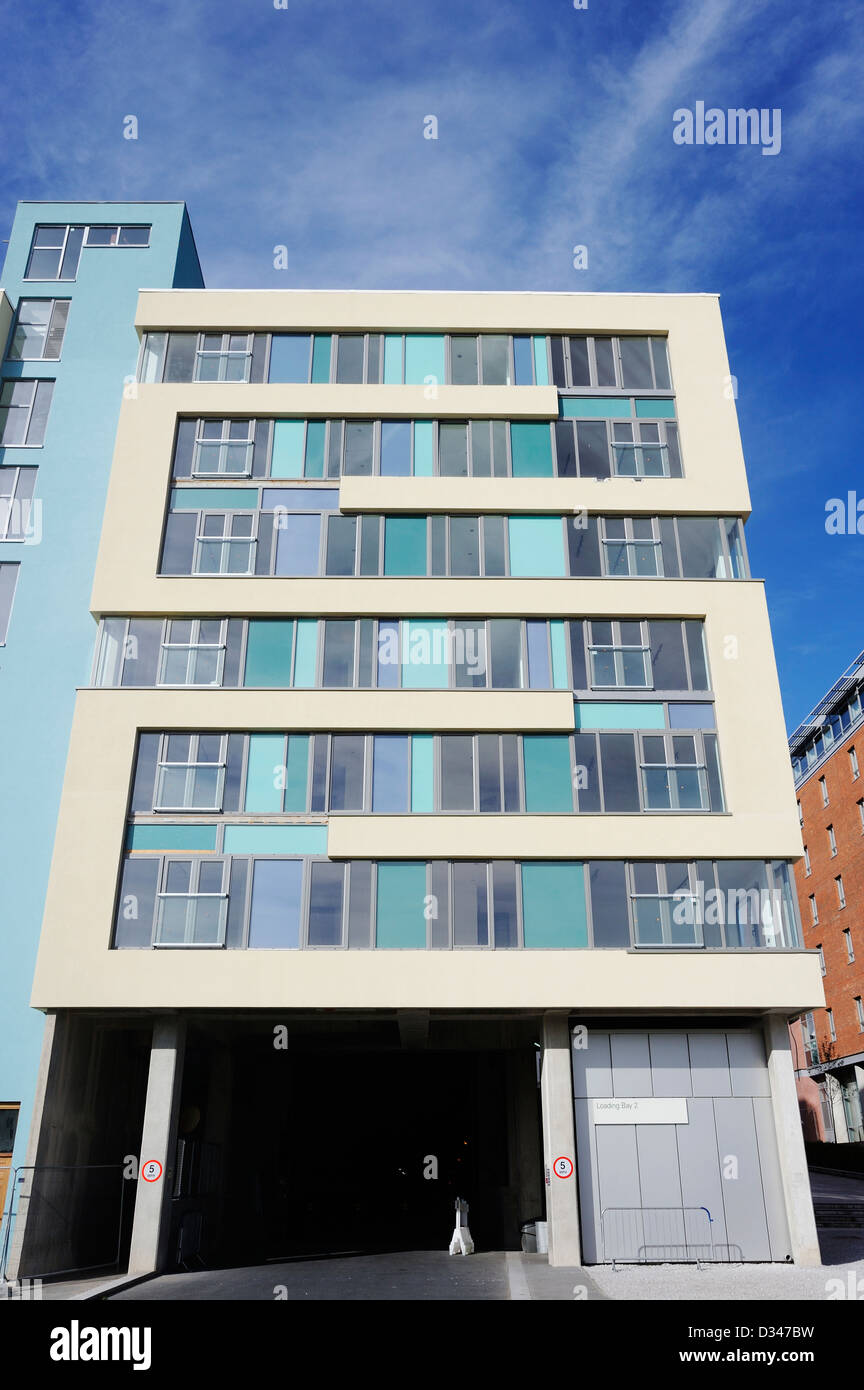 Offices at Kings Dock / Wapping Dock car park in Liverpools regenerated