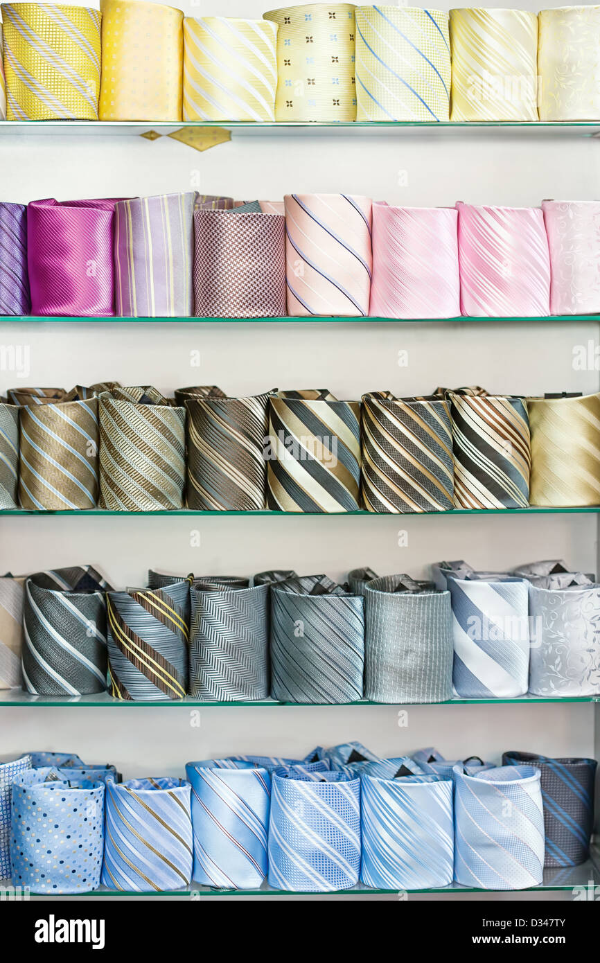 Picture Idea: A Selection Of Business Ties Stock Photo