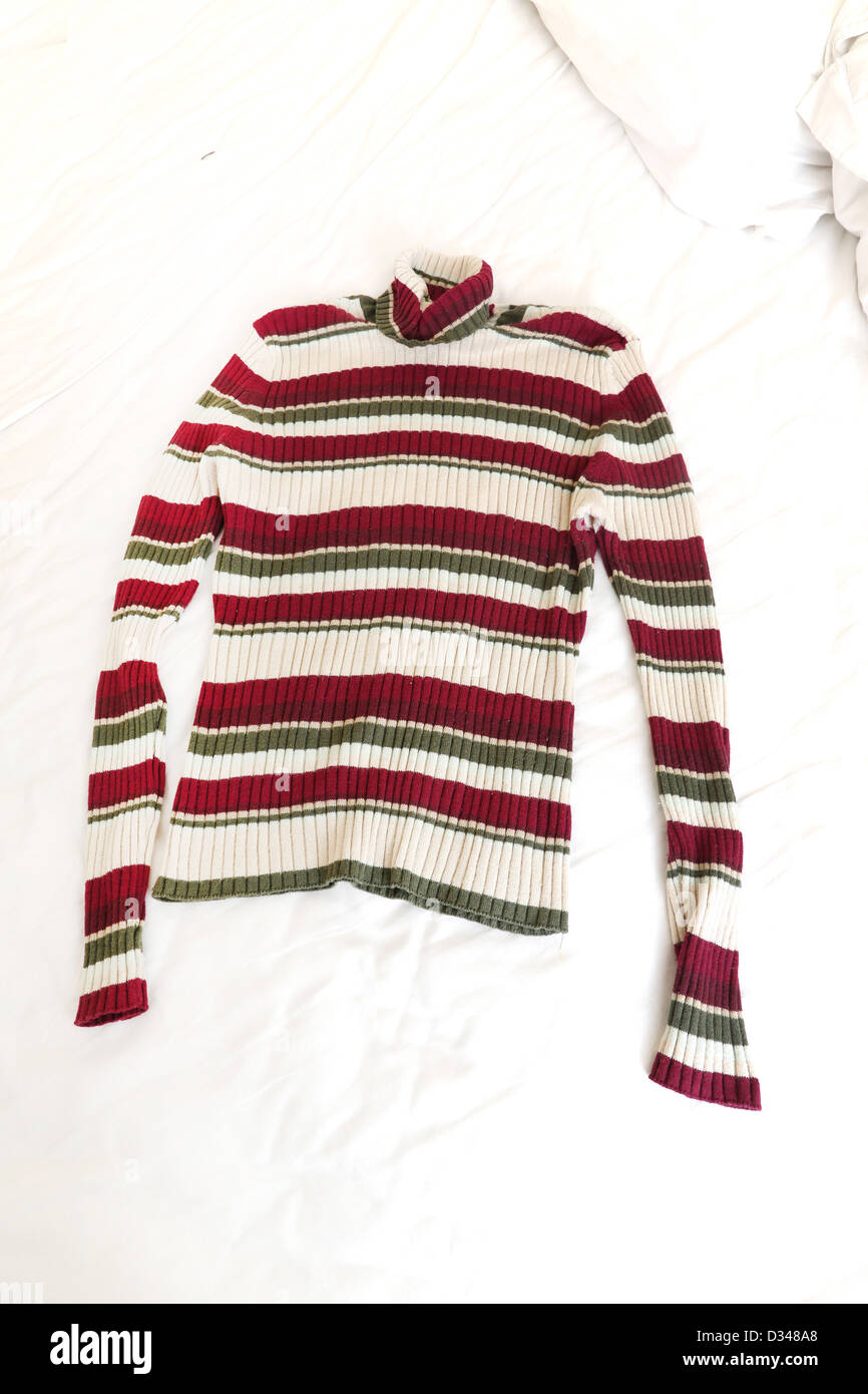 Luisa Cerano Stripe Round Neck Ribbed Jumper Navy/white