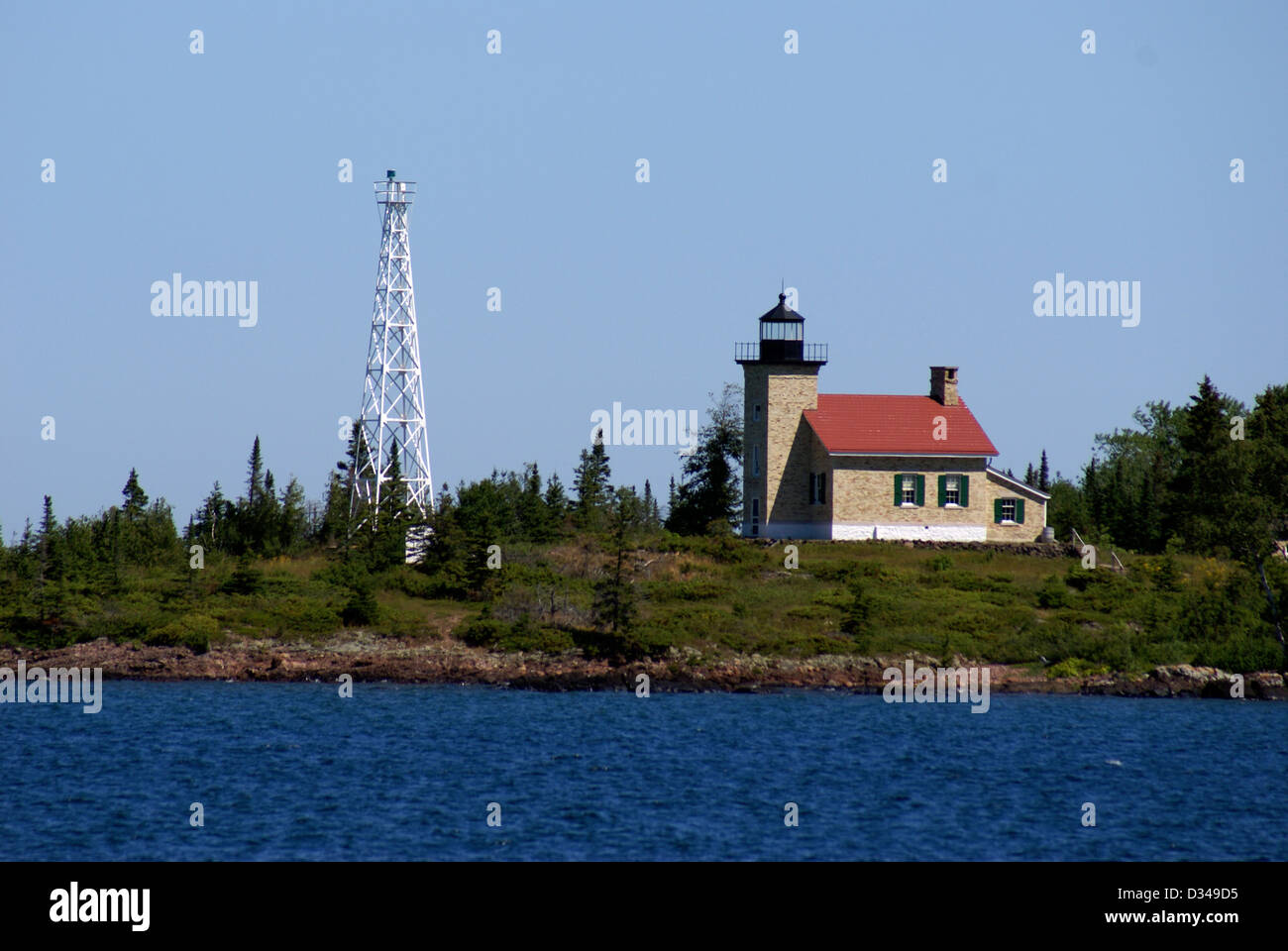 The Copper Harbor Lighthouse Stock Photo Alamy