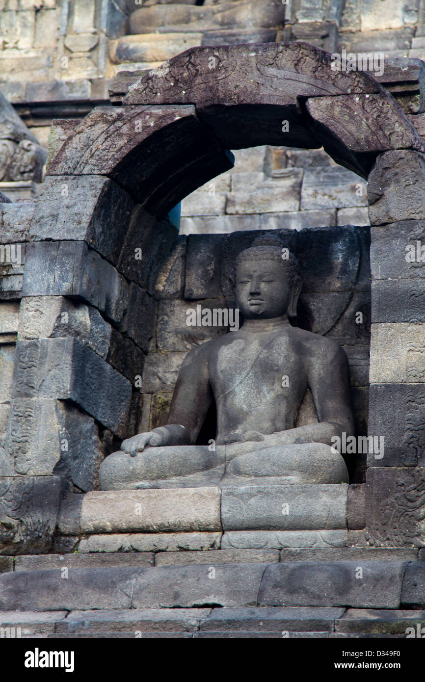 Borobudur Buddhist Temple, Java, Indonesia Stock Photo - Alamy