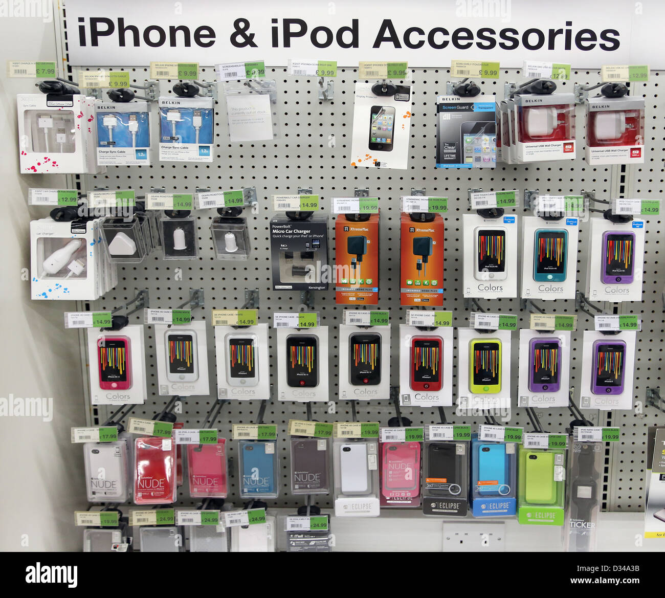 Produktion Frustration Penelope iPhone And iPod Accessories On Sale In Shop Stock Photo - Alamy