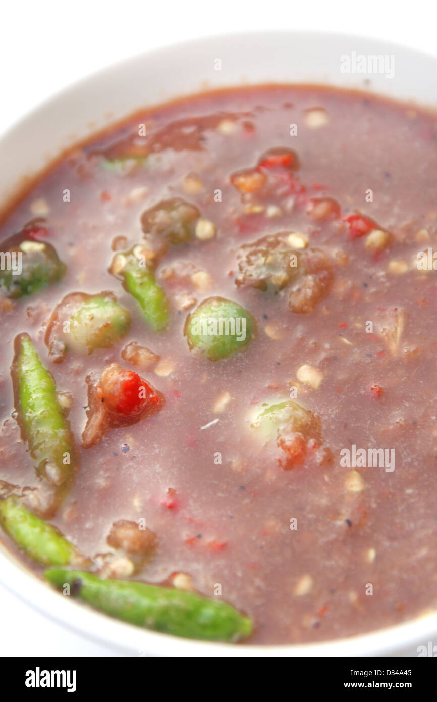 Nam Prik Kapi , Thai Shrimp Paste Chile Sauce Stock Photo Alamy