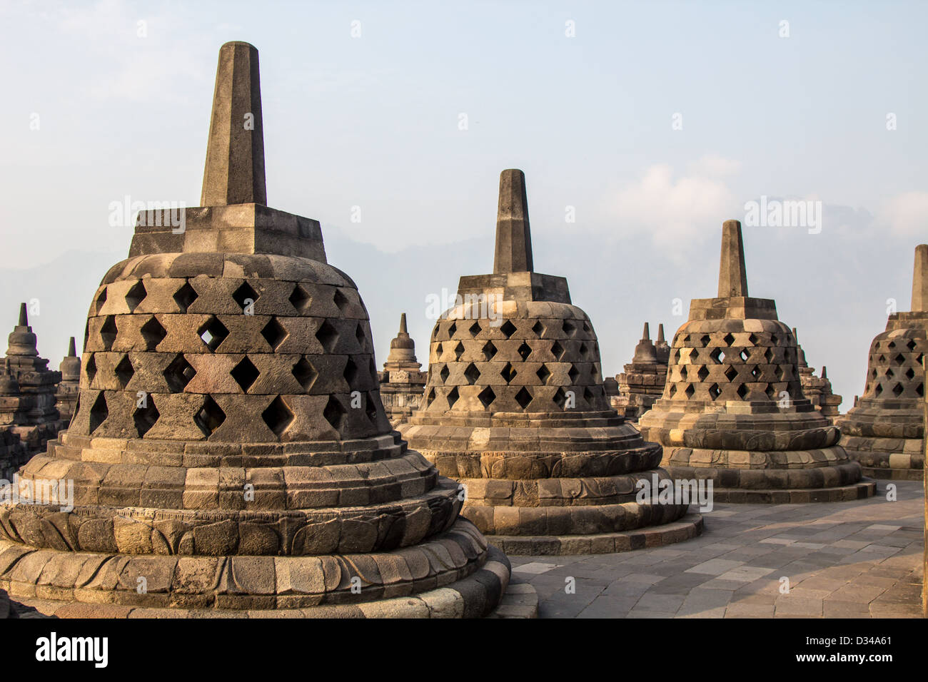Borobudur Buddhist Temple, Java, Indonesia Stock Photo - Alamy
