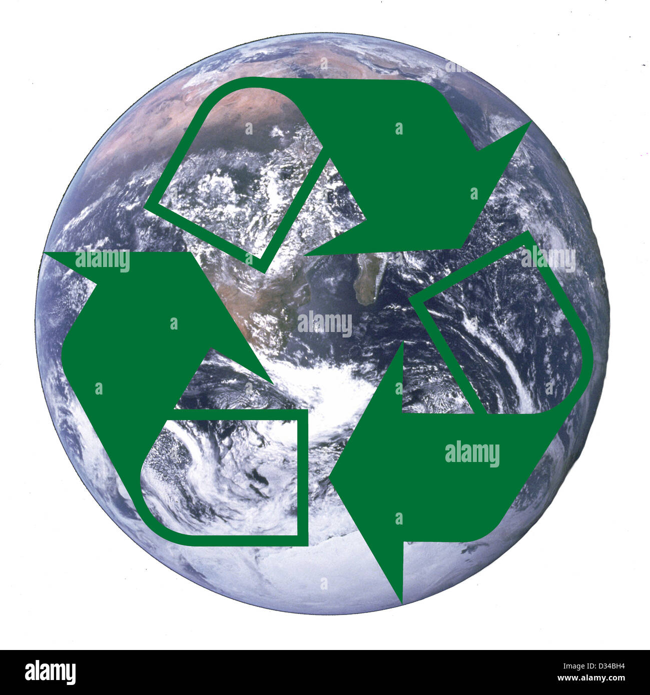 planet earth with recycle arrows symbol - Elements of this image ...