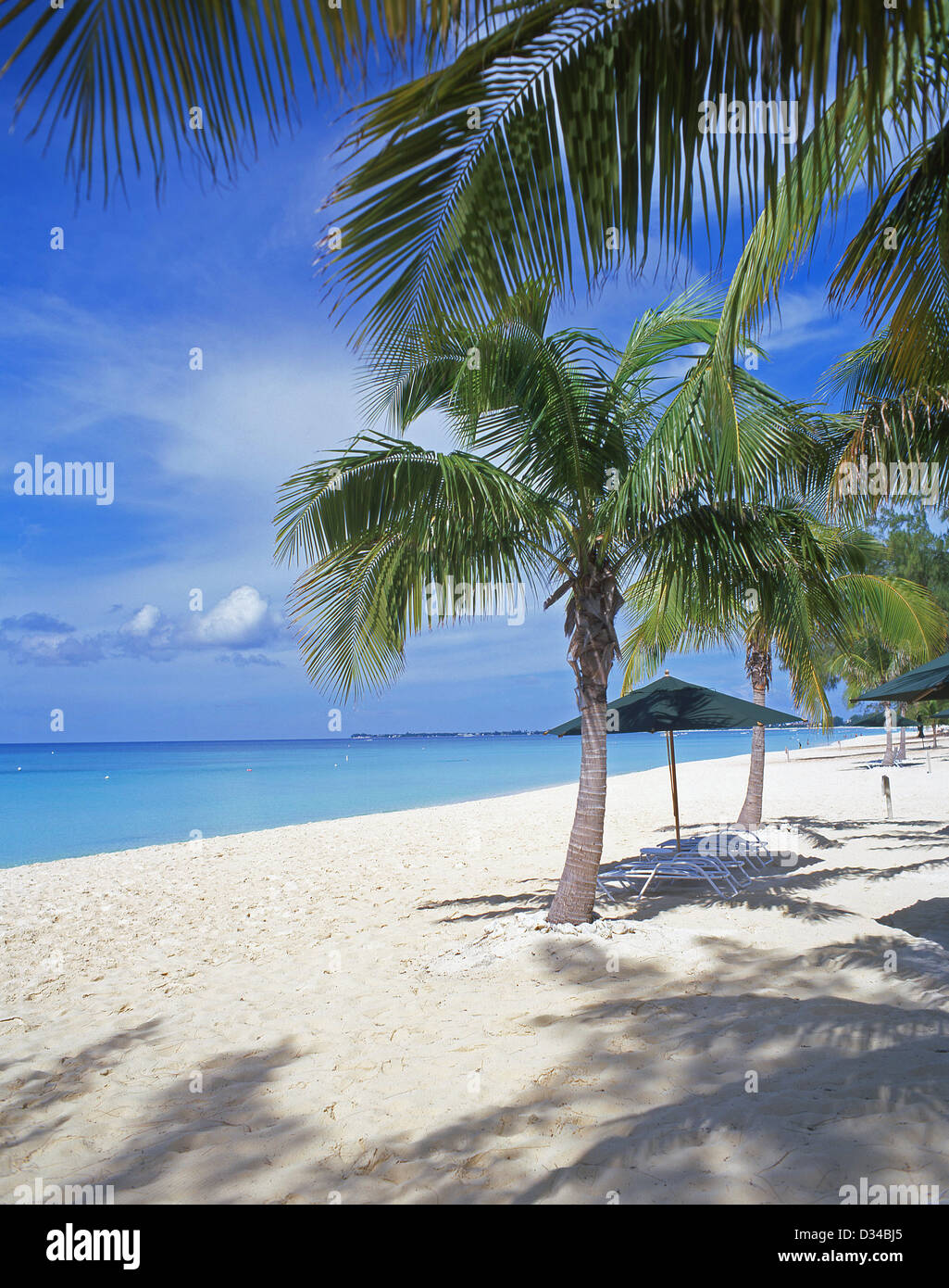 Seven Mile Beach, West Bay, Grand Cayman, Cayman Islands, Greater Antilles, Caribbean Stock Photo